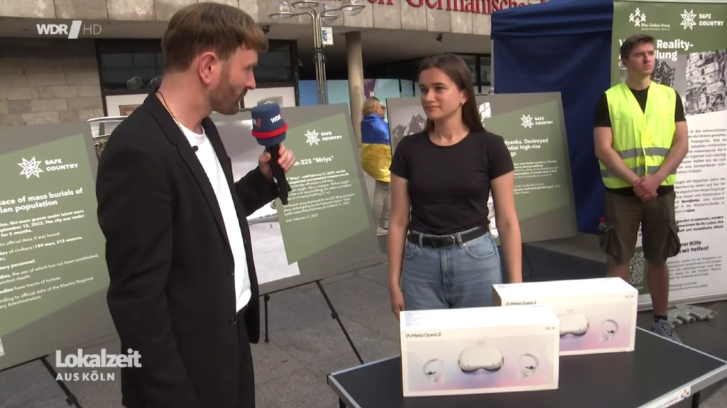 Lokalzeit über die VR exhibition “Through the War”